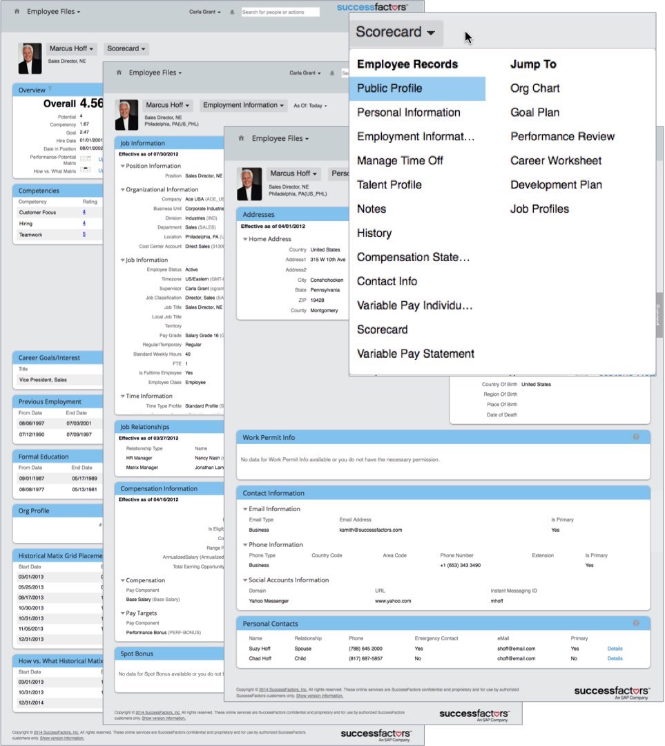 Previous version of profile