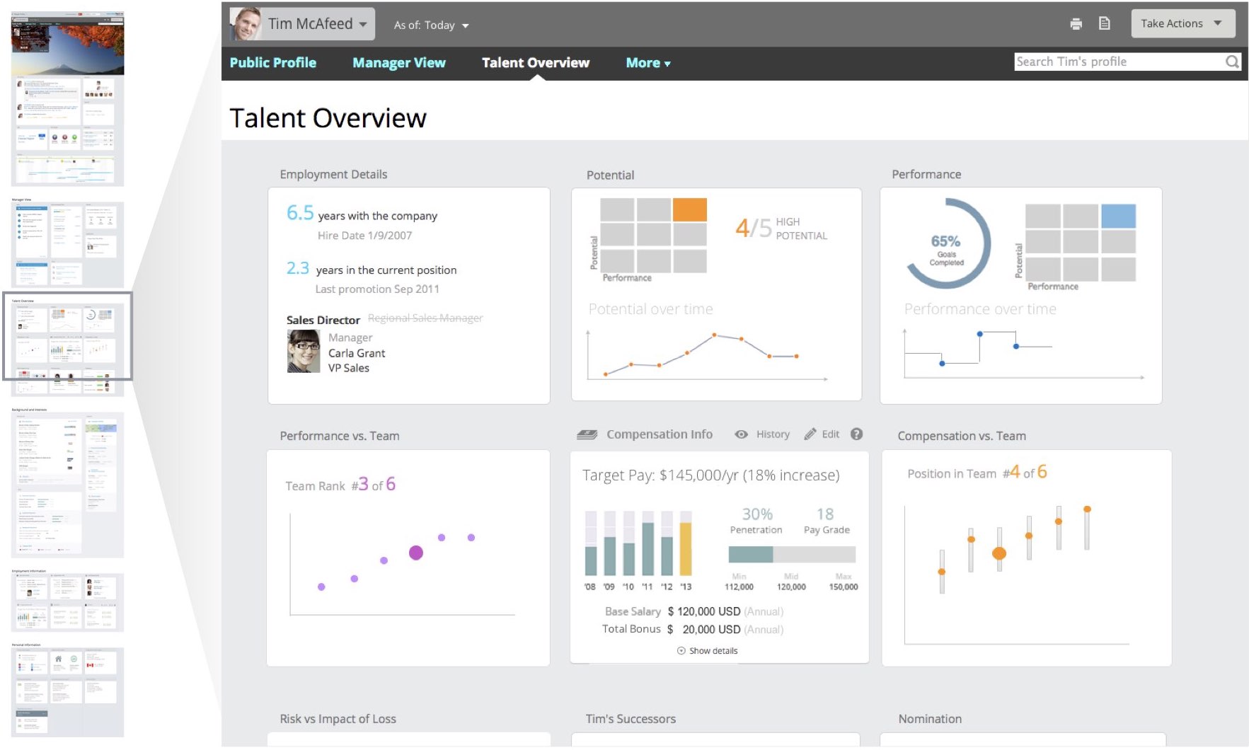 Early profile wireframe